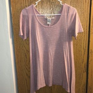 Pink and White Striped tshirt